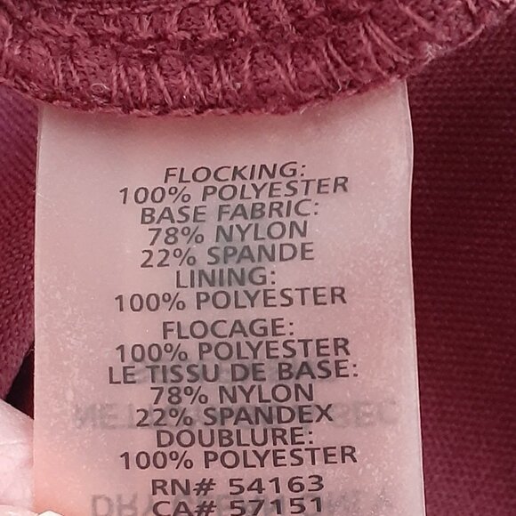 IVANKA TRUMP Burgundy Floral Velour Cold-Shoulder Tunic; Size Small - Picture 5 of 6